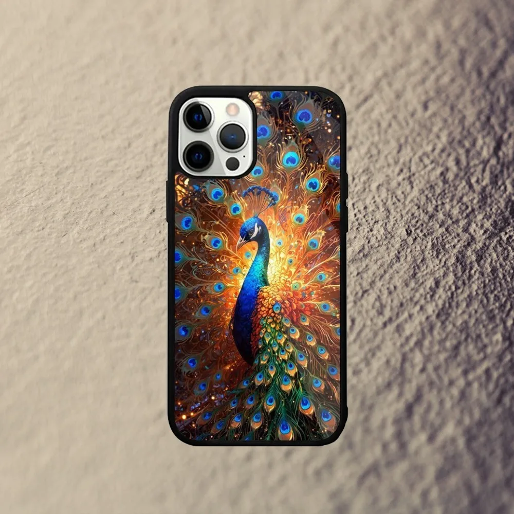 Peacock Feathers  Phone Case For iPhone 16,15,14,13,12,11,Plus,Pro,Max Mini Magsafe Magnetic Wireless Charging