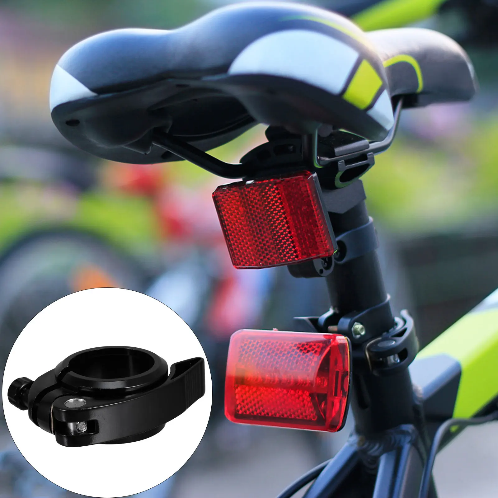 

1 шт. Зажим для подседельной трубки велосипеда из алюминиевого сплава, быстросъемный, для горных и шоссейных велосипедов, с фиксированным замком, запчасти для велосипедов