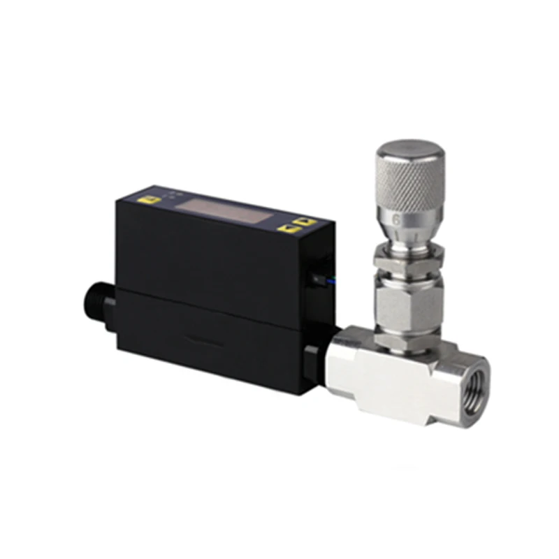 Mechanical Flow Meter MF4000 Mini Gas Air Flow Meter 2-50SLPM Range DN3/DN8 Connection Portable Measurement