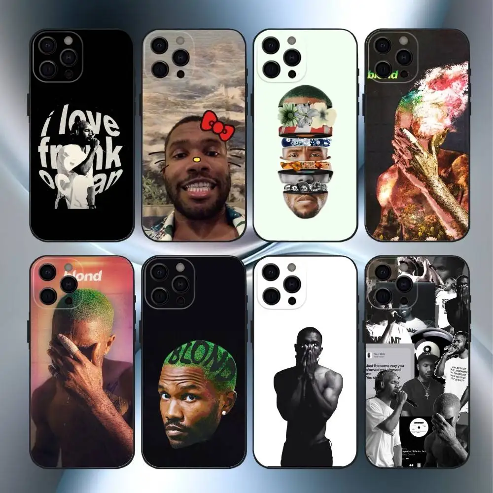 

F-Frank Singer Ocean Phone Case For iPhone17,16,15,14,13,12,11 Plus,Pro Max Soft Black Cover