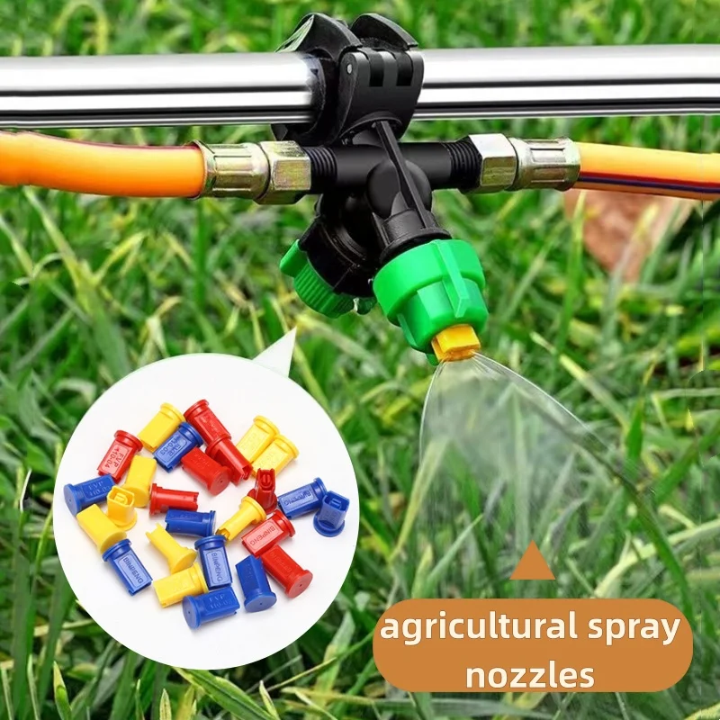 TPU Agriculture Pesticide Spray Boom Jet Nozzle Tip Flat Fan Shape Atomizing Nozzle for Orchard Garden Weed Control 110° Angle