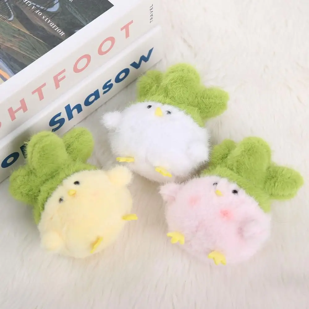 Anime Style 11cm Garlic Bird Pendant Press To Sound Mini Pendants Decoration Cute Soft Keychain Car Key