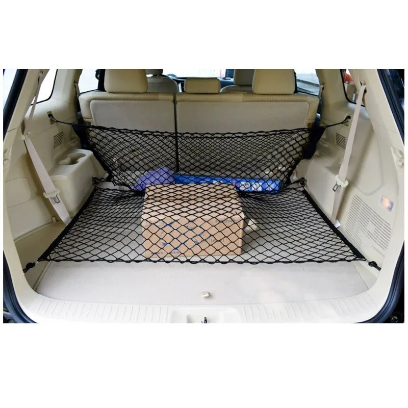 Universal Car Trunk Net Elastic Luggage Net Cargo Organizer Storage Nylon Mesh Nets Stretchable Car Interior Mesh Network Pocket