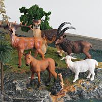 Animal Figurine Realistic Alpaca Goat Deer Ostrich Horse Forest Woodland Creatures Figure Kids Educational Wild Animal Toy