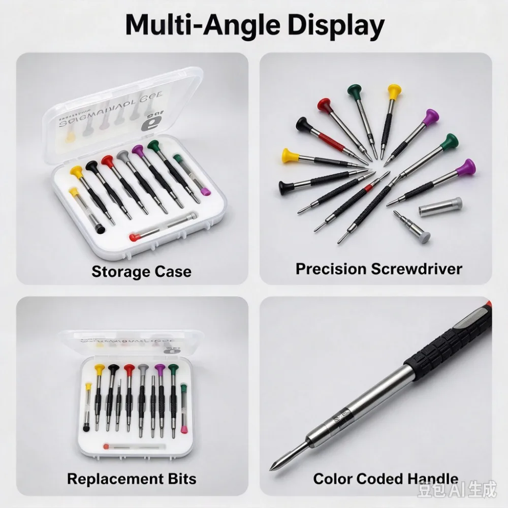 Imported Watch Screwdriver Set Precision Flat Head Screw Driver Kit For Watch Band Disassembly Repair Tools