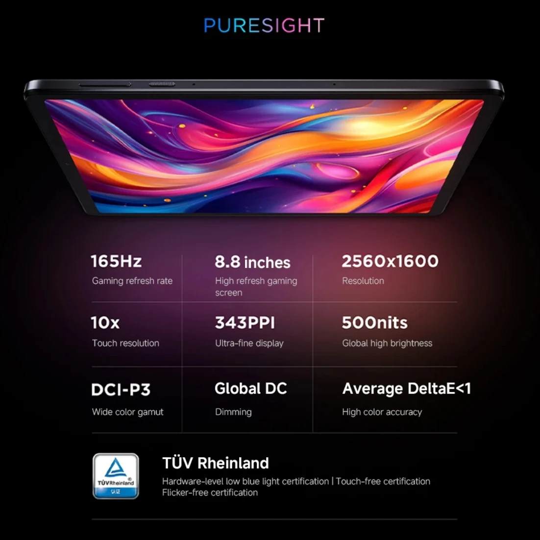 2025 레노버 LEGION Y700 3세대 8.8 게이밍 태블릿 - 스냅드래곤 8 Gen3 165Hz 주사율 2.5K 6550mAh 안드로이드 OS