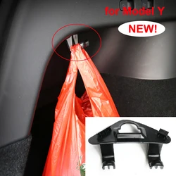 For Tesla Model Y Juniper 2025 Launch 2020-2026 Rear Trunk Hook Seat Buckle Hanging Cargo Grocery Bag Holder Umbrella Hanger