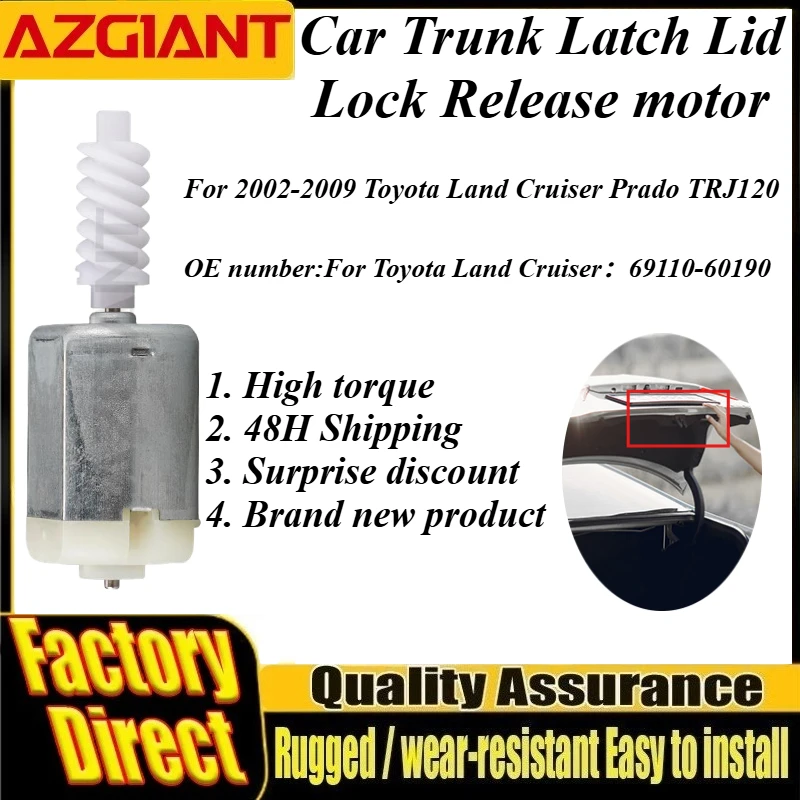For 2002-2009 Toyota Land Cruiser Prado TRJ120 FC-280ST-16200 DC 12V Car Rear Trunk Hatch Lock Actuator Motor Auto Spare Parts