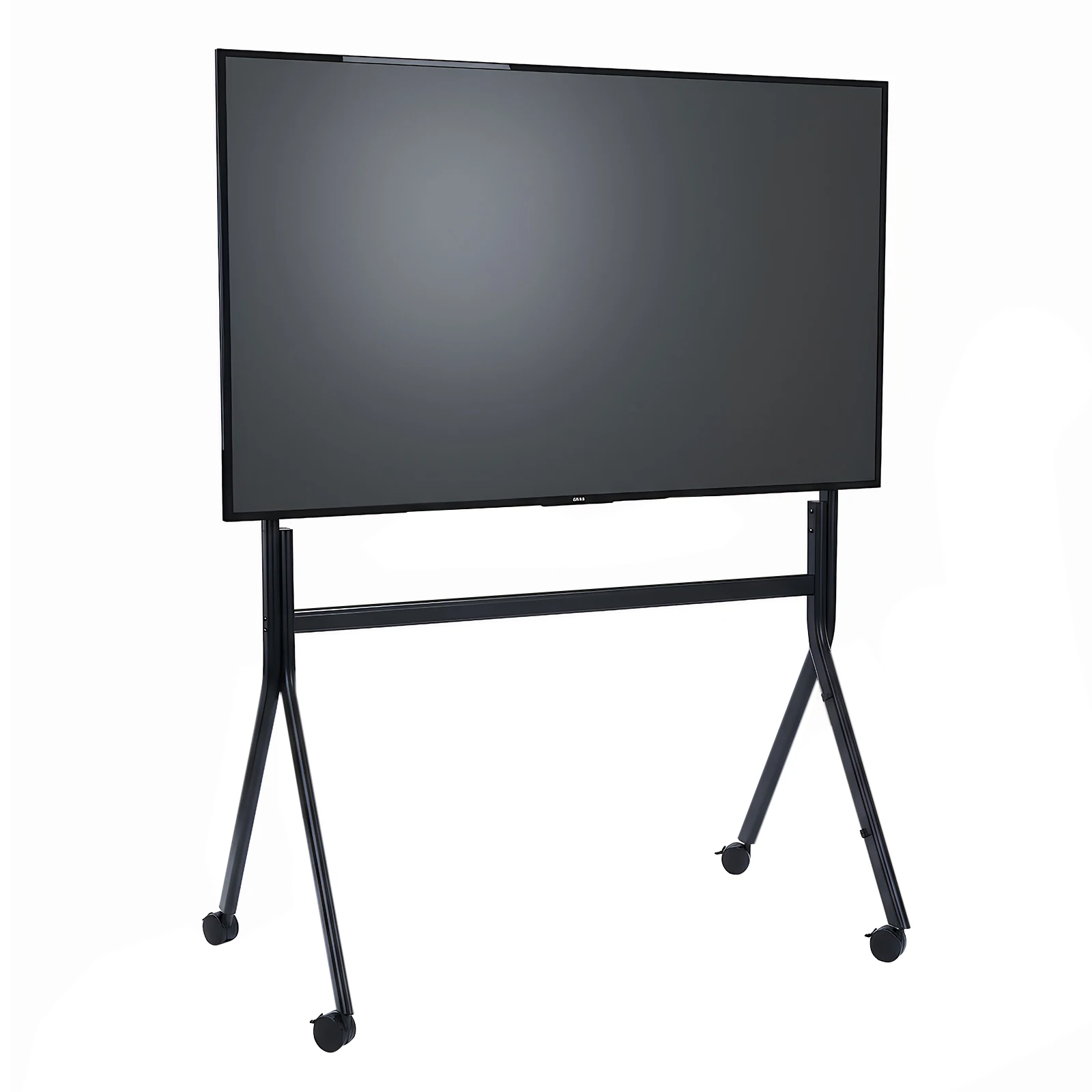 

Усиленная передвижная подставка для телевизоров с диагональю 86-110 дюймов, портативная напольная стойка для дисплеев, максимальная нагрузка 485 фунтов/220 кг, с блокирующимися колесами