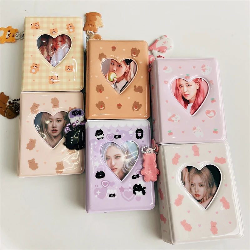 3 Inch Kawaii Photo Album Kpop Photocard Holder 40 Pockets Binder Album Korea Instax Collection Book Photo Storage Case