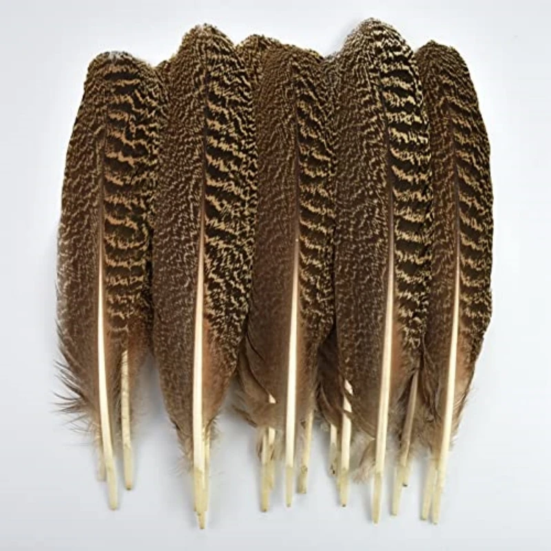 

Natural Peacock Feathers 15-40cm for Decoration Crafts Fly Tying Materials Carnival Plumes Pluma Decor Handmade Supplies
