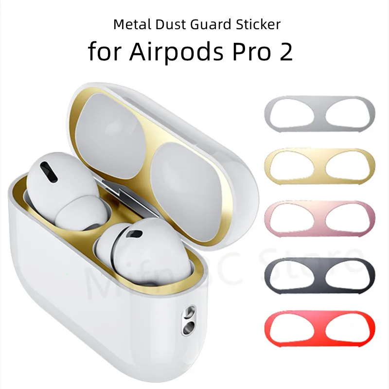 Apple Air pods 3用保護ステッカー,電話充電ボックス,メタル防塵,Pro 2023, 2, 3