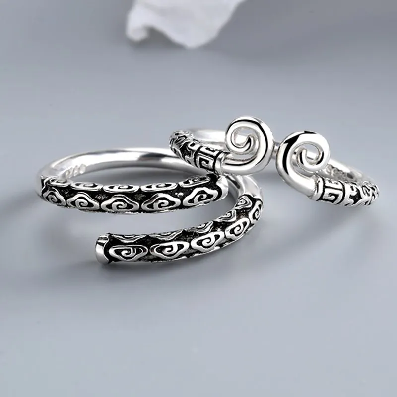 Mythical Wukong Magic Rings for Women Men Chinese Style Vintage Finger Ring Jewelry Gift Resizable