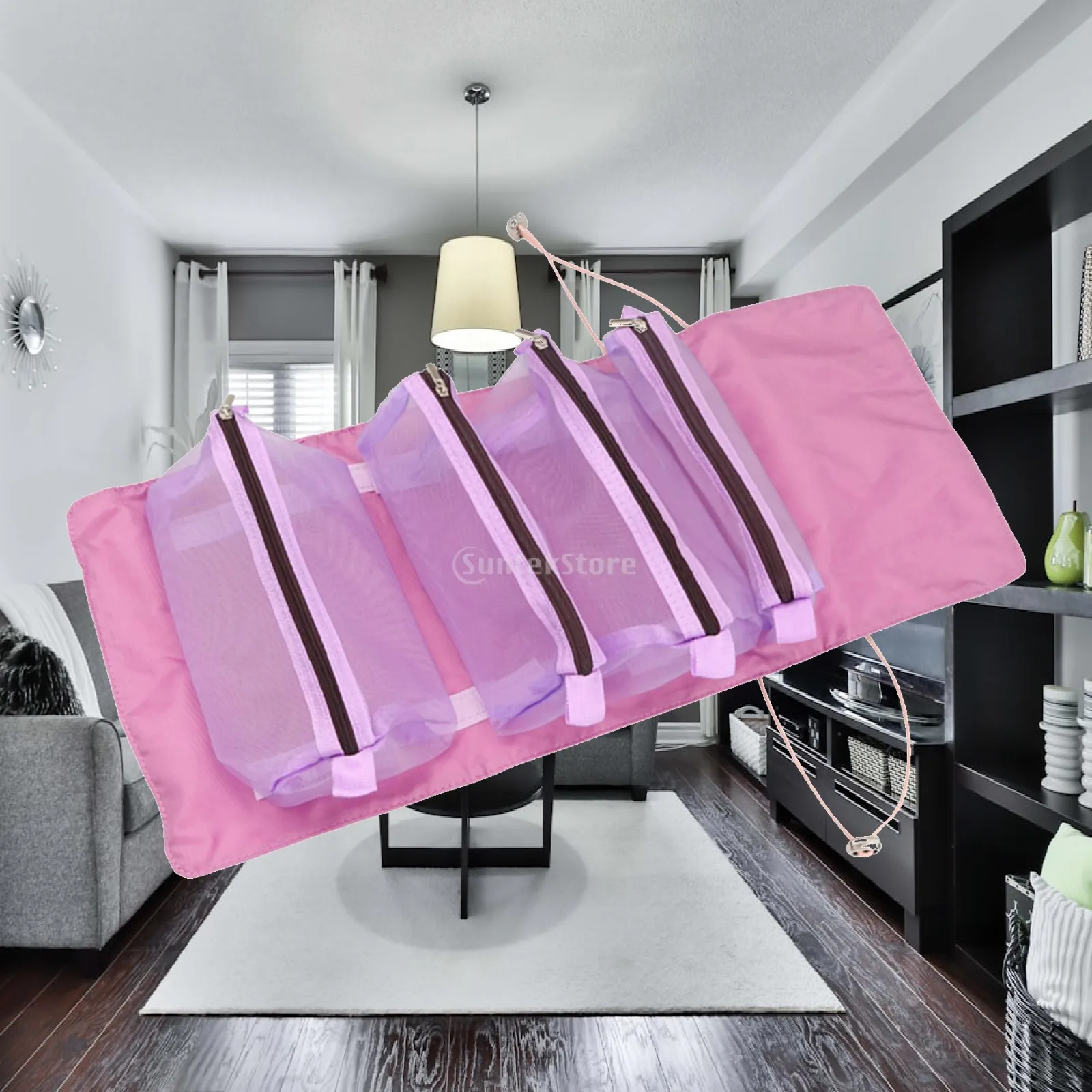 Roll up Toiletry Case Detachable with for Accessories Conditioner Shower