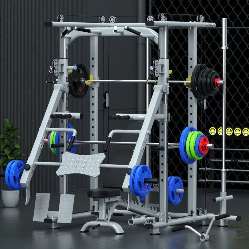 Full set Flying Bird Smith Machine Squat and Bench Press Home Multifunctional Gym Commercial Large Gym Equipment