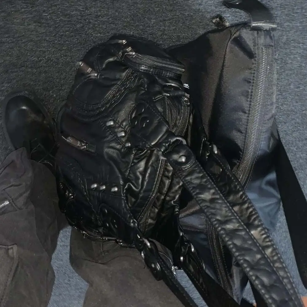 

PU Leather PU Shoulder Bag Large Capacity Retro American Style Versatile Saddle Bag Korean Style Solid Color Underarm Bag