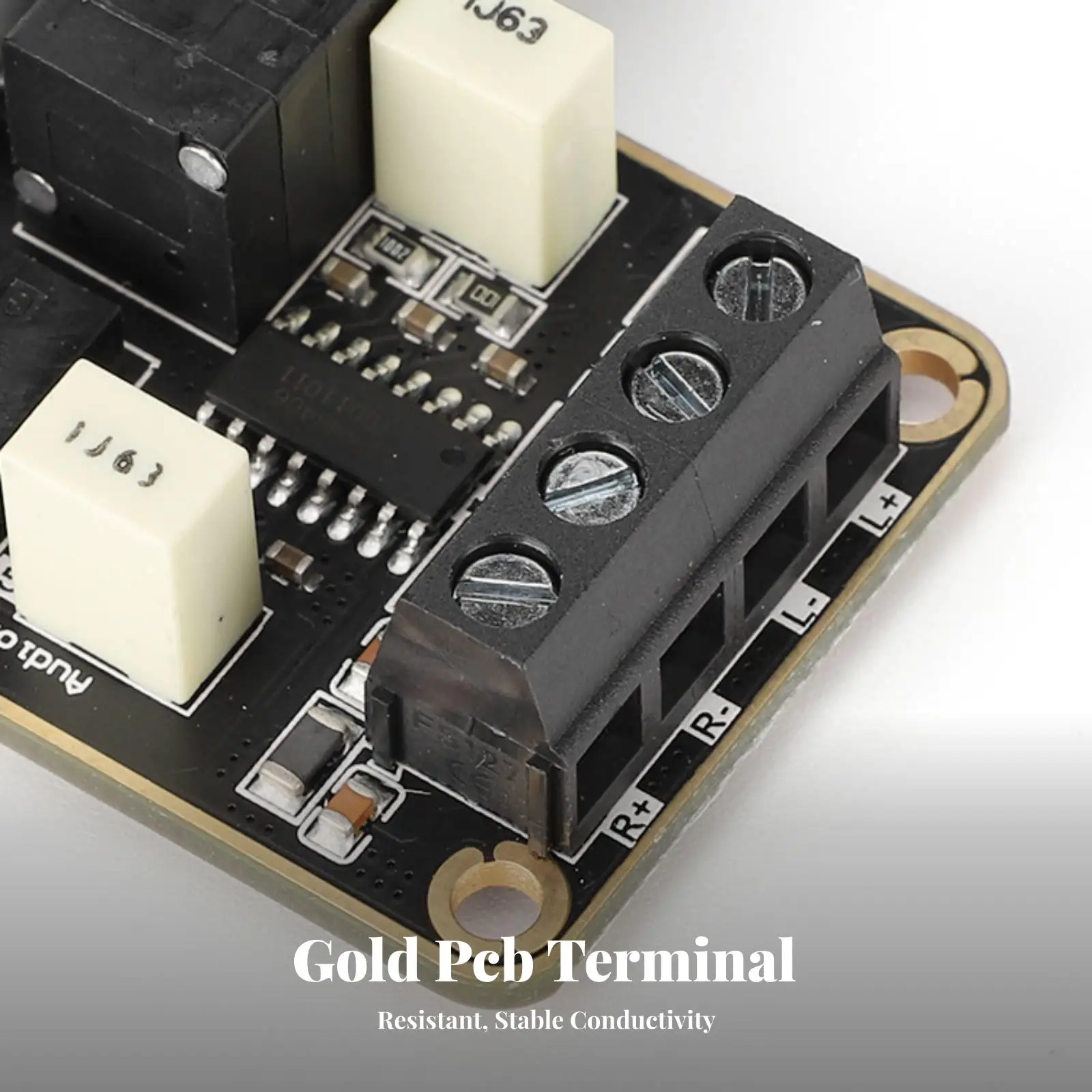 PAM8406 Mini Audio Amplifier Board 5V 5W+5W Stereo Module Gold PCB for DIY Electronics and Custom Radio