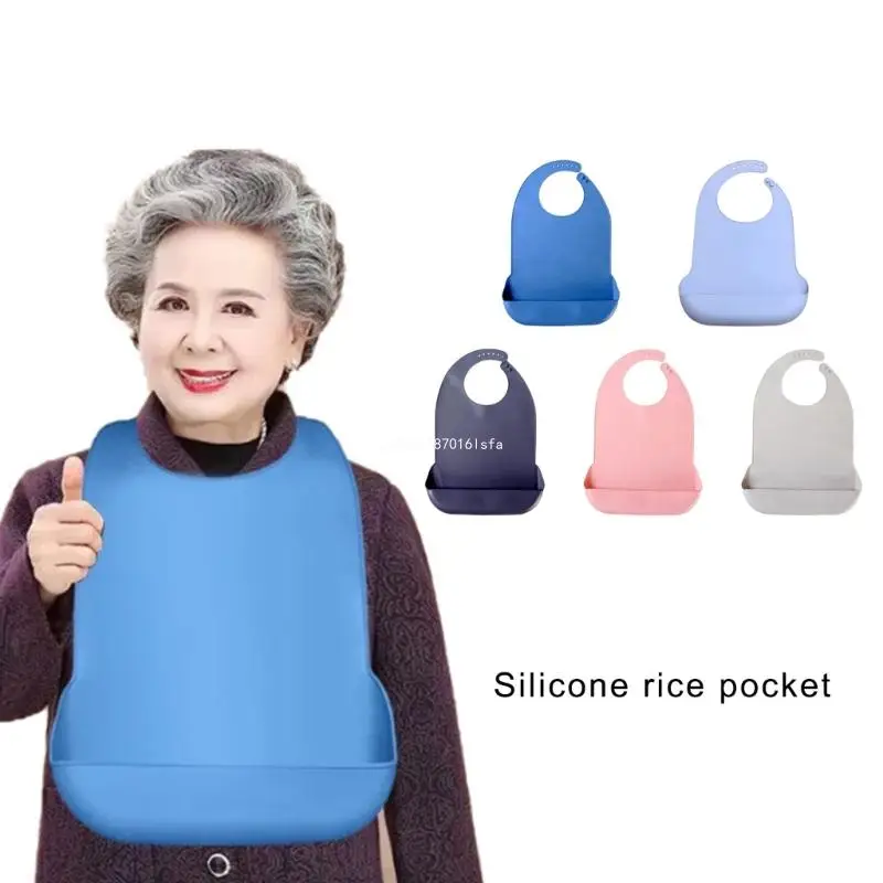 

Adult Silicone Bibs Stylish Adult Bibs Suitable for Various Water Environment Dropship