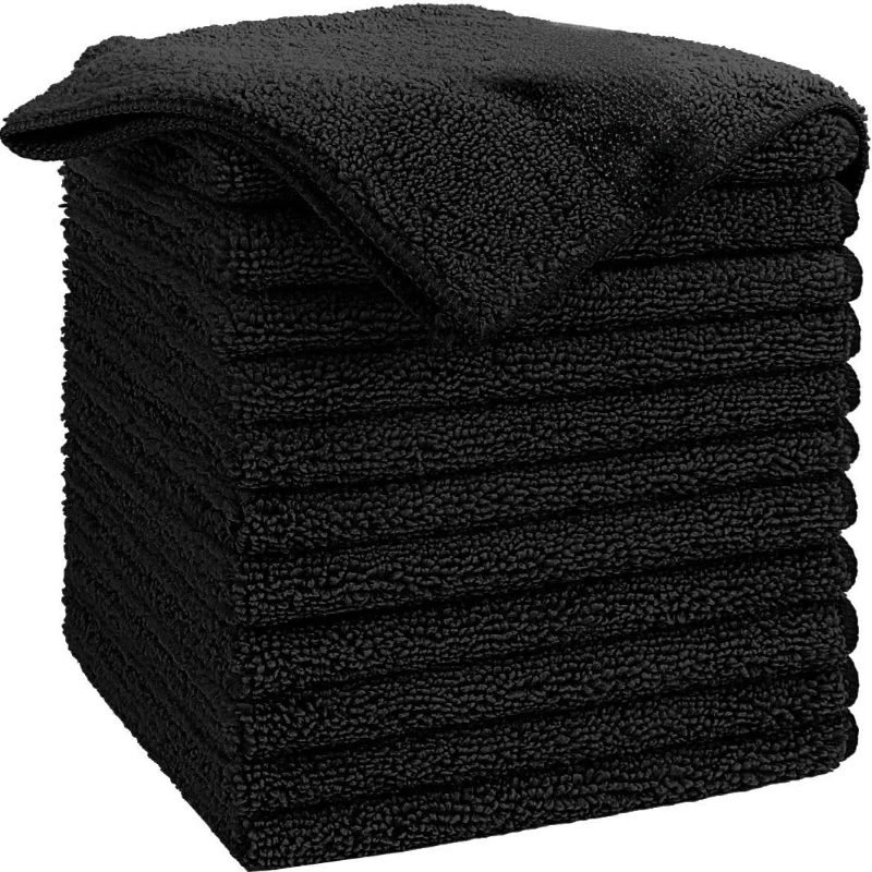 

Microfiber Cleaning Cloth,12 Pack Cleaning Rag,Cleaning Towels with 4 Color Assorted,11.5"X11.5"(Green/Blue/Yellow/Pink)