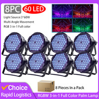 3w*60 led rgb 3 in 1 par light dmx 512 sound control dj party lights wedding disco lights ballroom club projection stage lamp