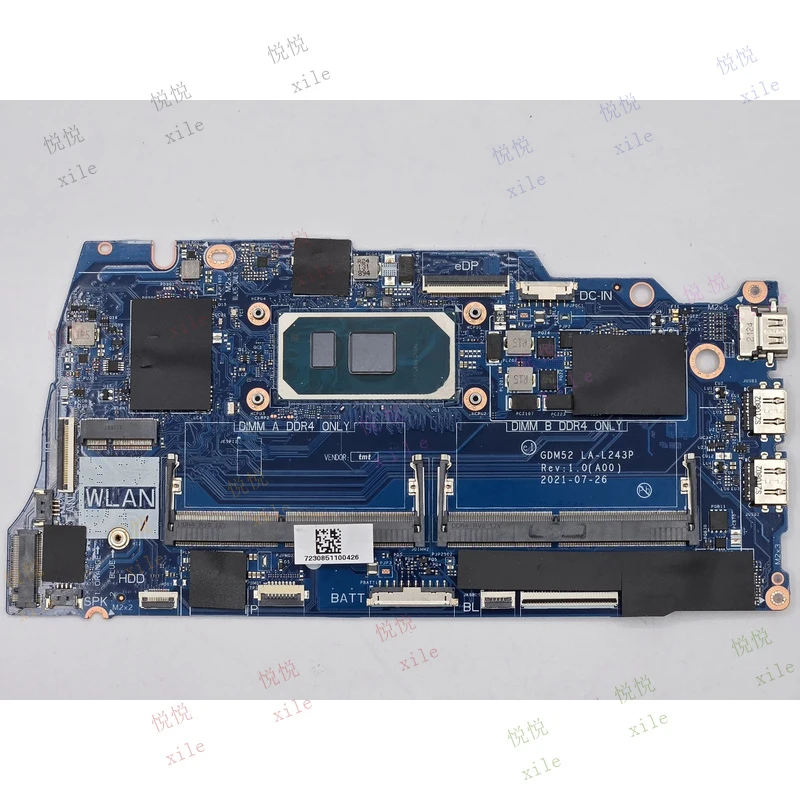 Placa Base para Laptop DELL INSPIRON 15 3511 con CPU INTEL CORE I5-1035G1 3P9HH