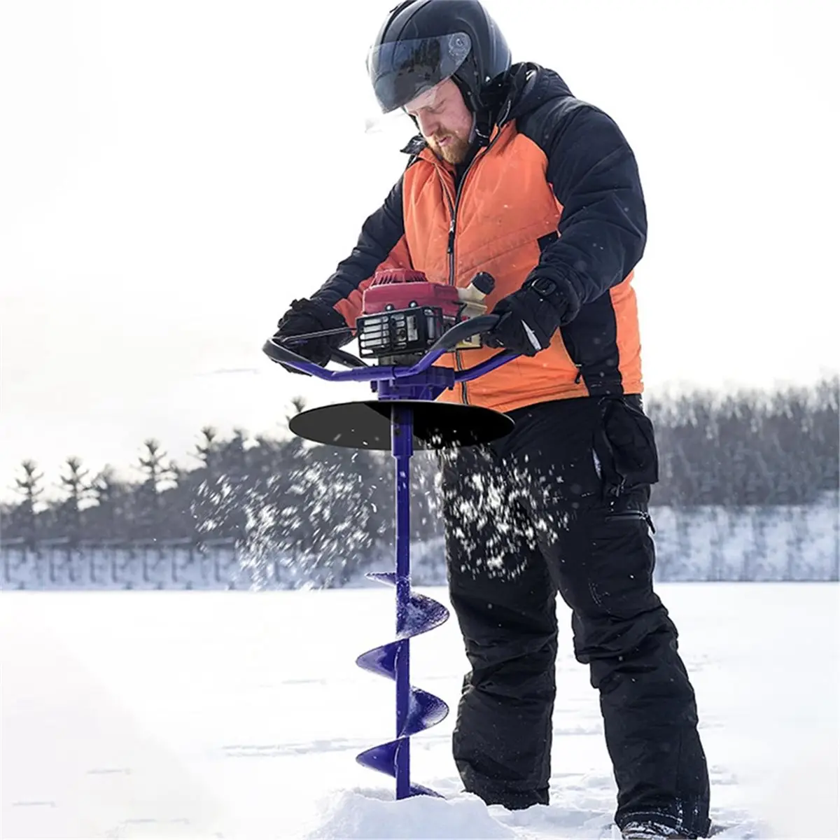 Ice Auger Stopper Disc Anti-Drop Safety Plate for 1/2