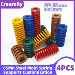 Creamily 4PCS Compression Springs Loading Spiral Die Mold Spring Outer Diameter 18mm Inner Diameter 9mm Length 20-200mm