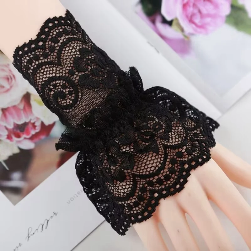 Fashion Nail Art Photo Background Lace Hollow-Out Sleeves Mesh Thin Gloves Nail Photography Props Decoration Accessories