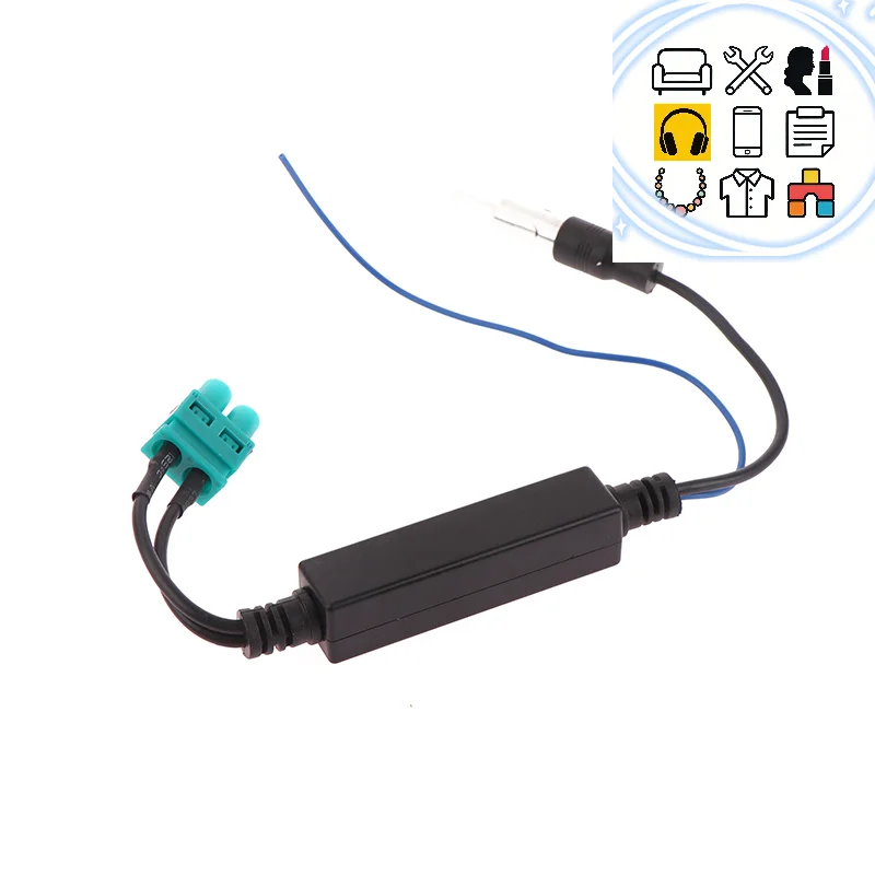 

Антенна FM-радио для автомобиля, автомобильные аксессуары, двойной усилитель-адаптер (штекер)