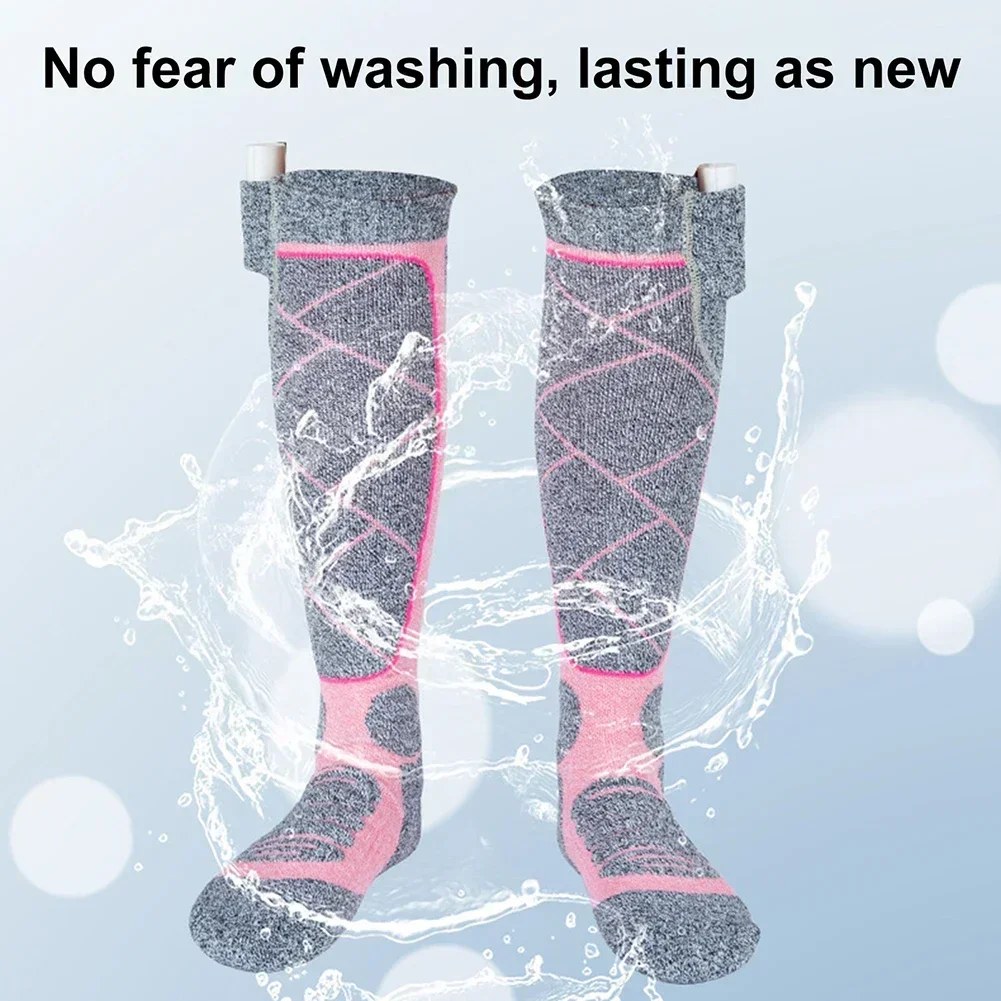 

Electric Cycling Socks 3.7v Battery Foot Warm Socks Elastic Comfortable 3 Modes Adjustable Fishing Camping Hiking Skiing