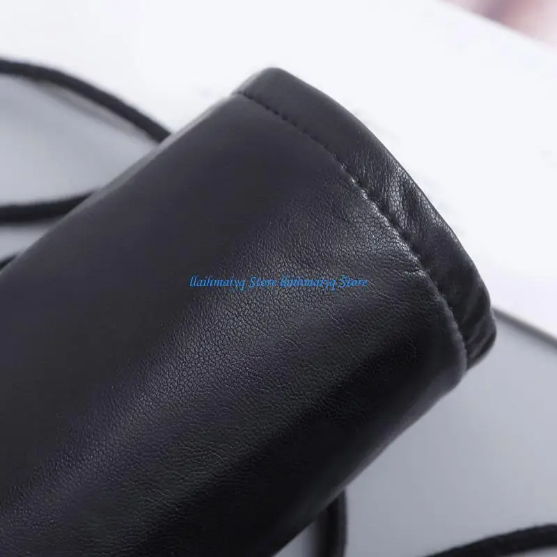

573B Laced PU Leather Arm Sleeves Gothic Punk Accessories With Adjustable Strap For Concerts And Cosplay