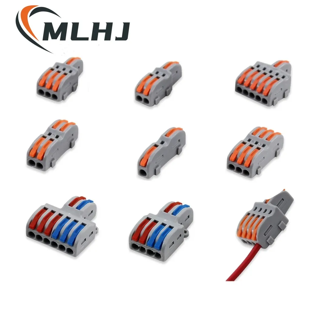 

30pcs Wiring Connector Compact Conductor Spring Splicing Conductor Terminal Block Mini Fast Cable Connector Lighting Push-in