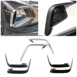 For Hyundai Tucson NX4 2021-2025 Car Front Fog Light Lamp Eyebrow Trim Front Bumper Foglight Eyelid Wing Refit Anti Scratch
