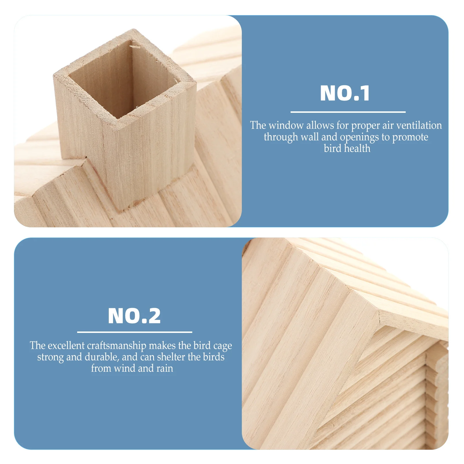 

Wooden Bird Unfinished Diy Cottage For Garden Yard Decor Outdoor Indoor Rustic Hut Adornment Wood Bird Nest