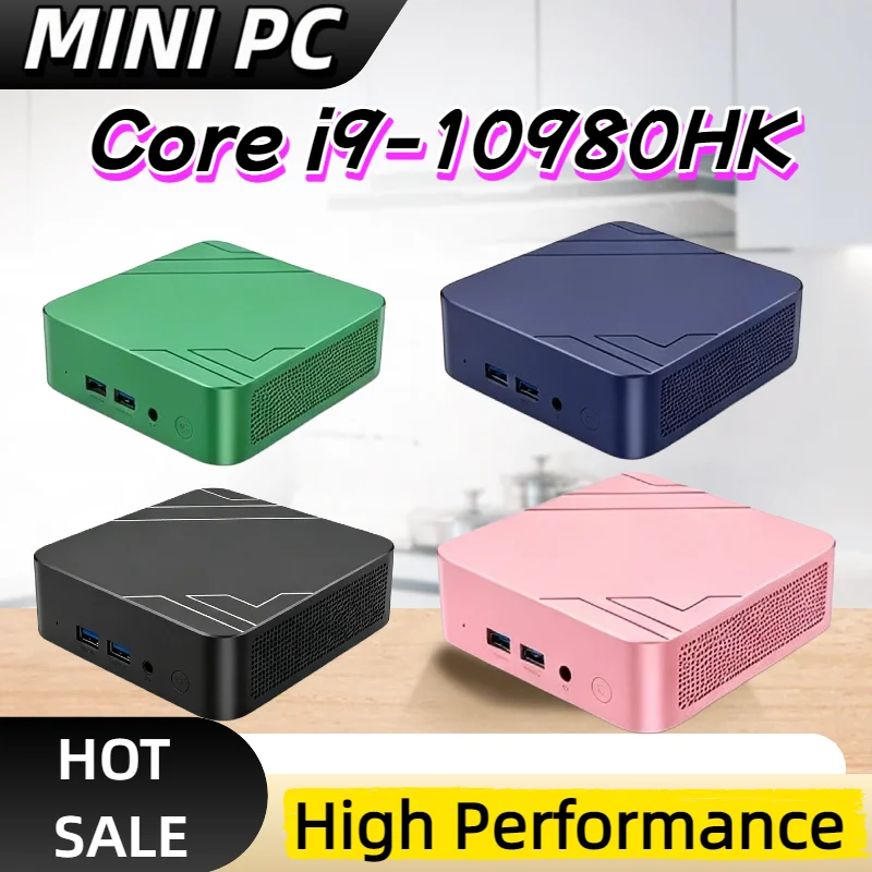 High Performance Mini PC Intel Core I9-10980HK 16GB RAM 1TB2TB SSD Compact Desktop For Daily Study, Office & Smooth Light Gaming