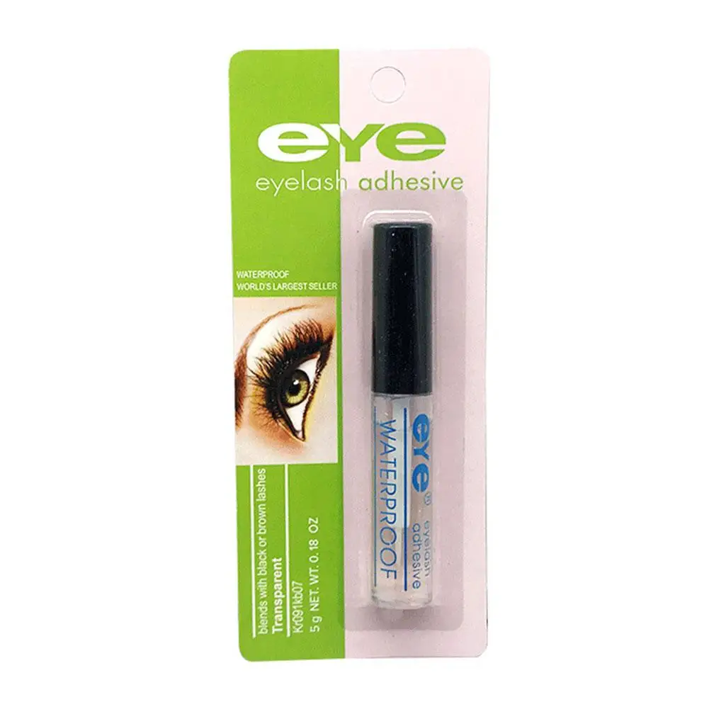 Waterproof Strong Adhesive Eyelash Glue Quick Dry No Eyelashes Clear Eye Color Irritant Glue Lashes Extension Makeup False J0X7