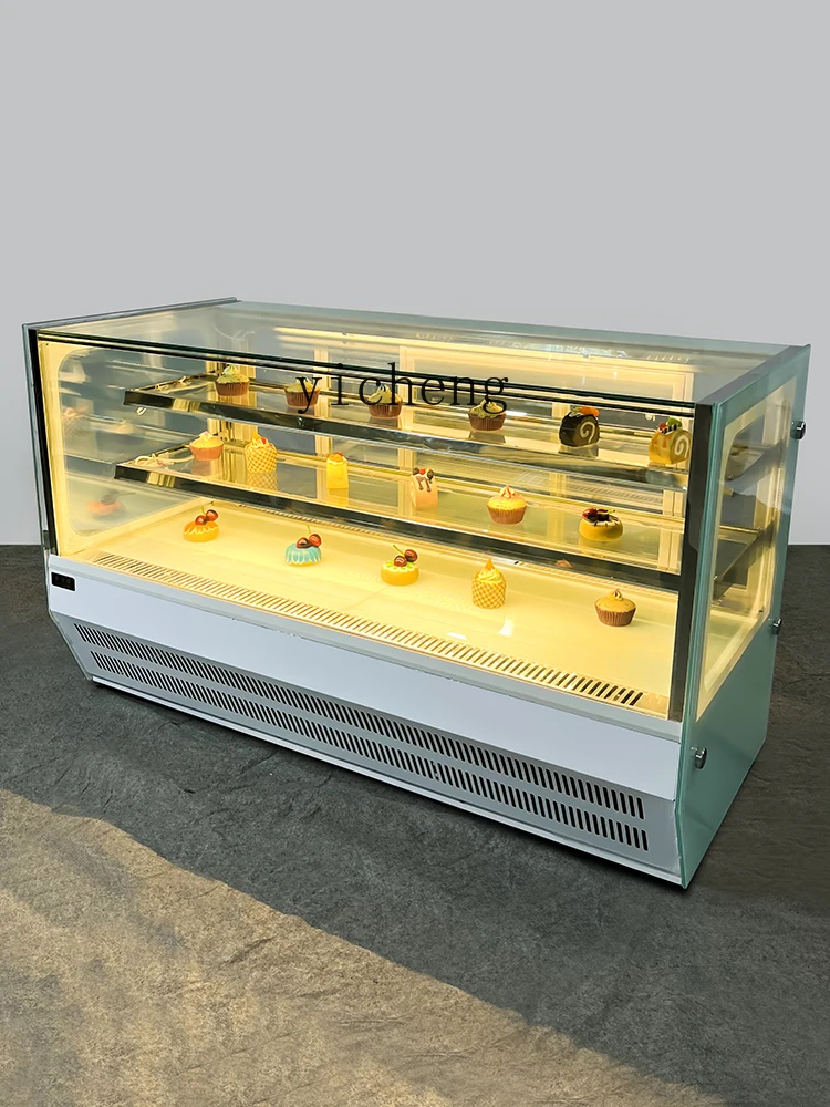 ZC Right-Angle Desktop Seamless Sushi Cabinet Small Cake Preservation Refrigerated Display Cabinet