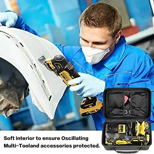 Case Compatible with DEWALT 20V MAX XR Oscillating Multi-Tool DCS354B/ DCS356B, Large Carrying Storage Box