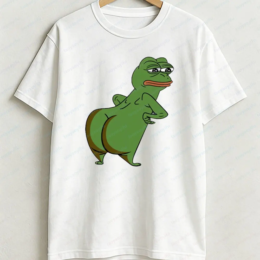Funny Pepe Frog Ass Booty Big Bum LOL T-Shirt Pepethe Frog- Fun 