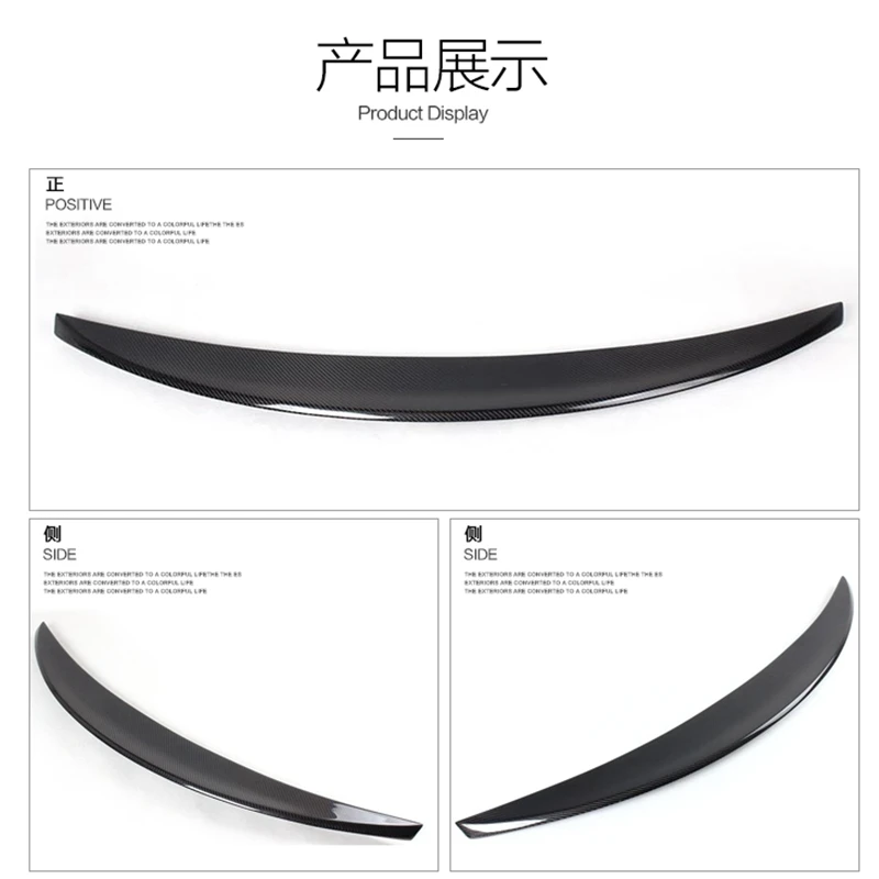 GTS GT MC Style Carbon Fiber Rear Trunk Spoiler Wing for Maserati  GTS 2013-2015 GT 2006-2011 Auto Racing Car Styling Lip