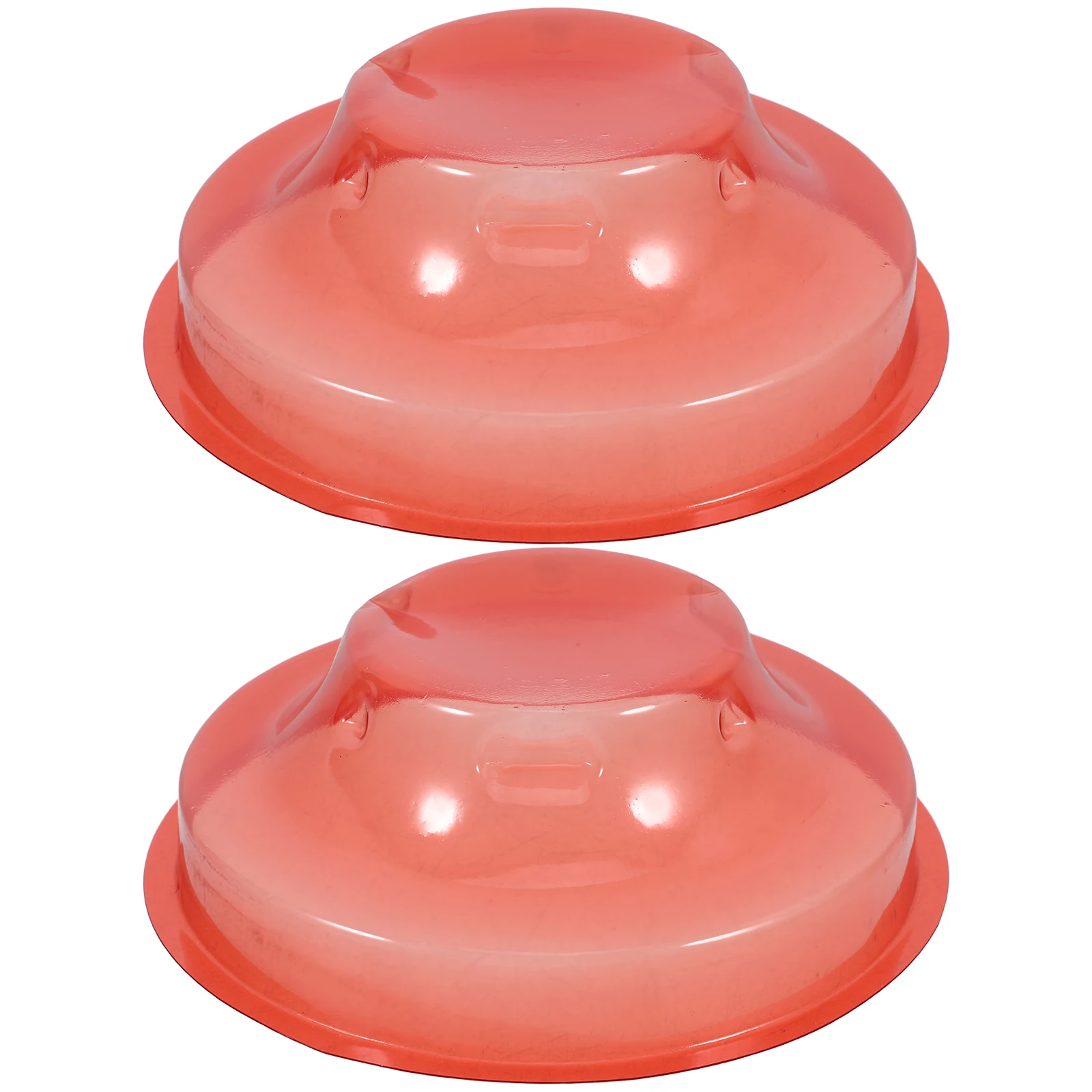 2 Pcs Smoke Protective Cover Orange Plastic Guard Plate Cap for Construction Dust Prevention