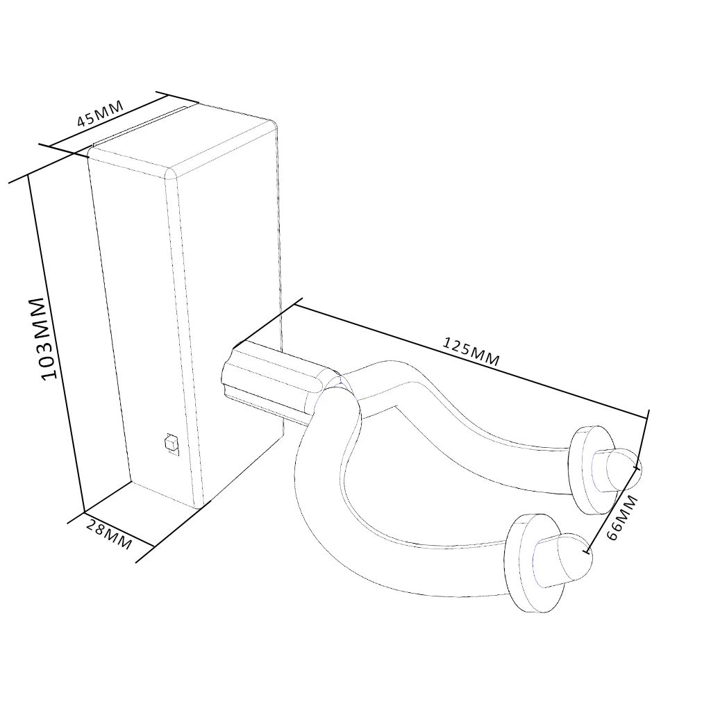 Red Light Acoustic Guitar Hanger LED Light Strong Metal Frame Stable Wall Mount Hanger Hooks Stands Easy Installation