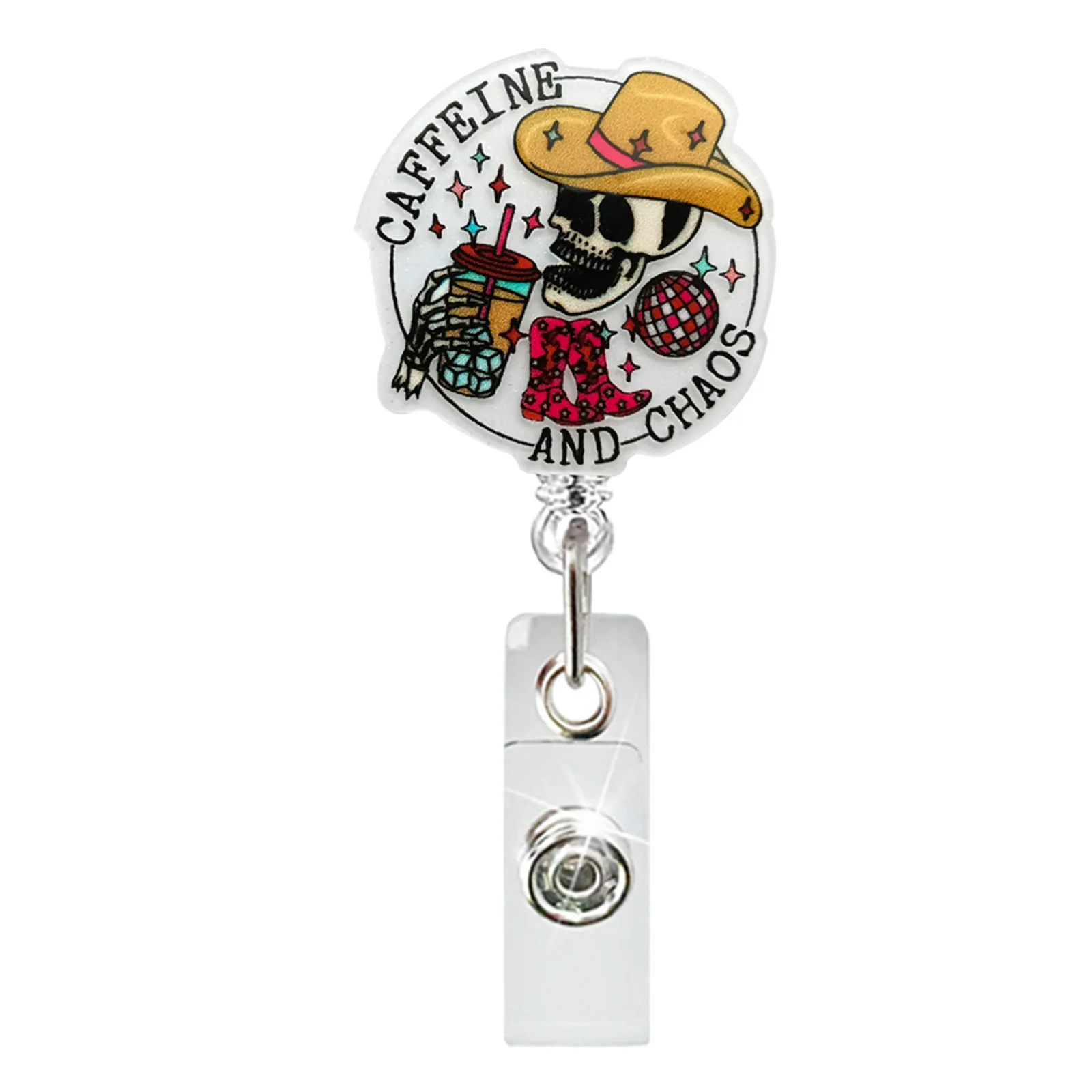 

Glitter Badge Holder Id Holder Badge Reel For Workplace Office Nurse