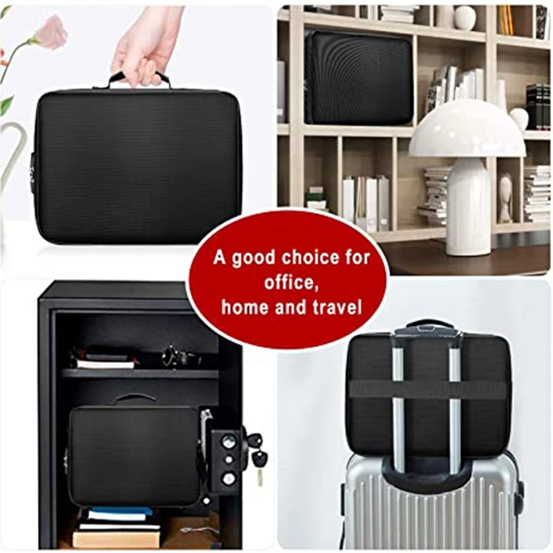 Organizer do dokumentów-wodoodporna przenośna torba Folder-bezpieczna torba podróżna z blokada hasła-praktyczna i bezpieczna torba podróżna
