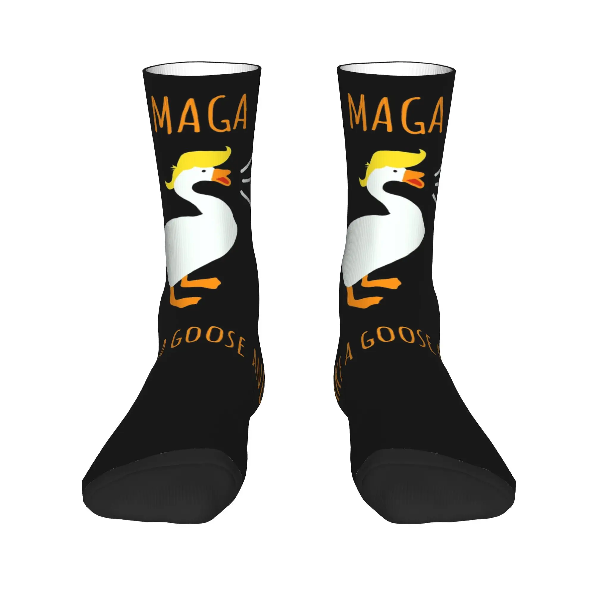 Winter Warm Harajuku Women Men MAGA Make A Goose Angry Untitled Game Socks  Non-slip Sports Socks