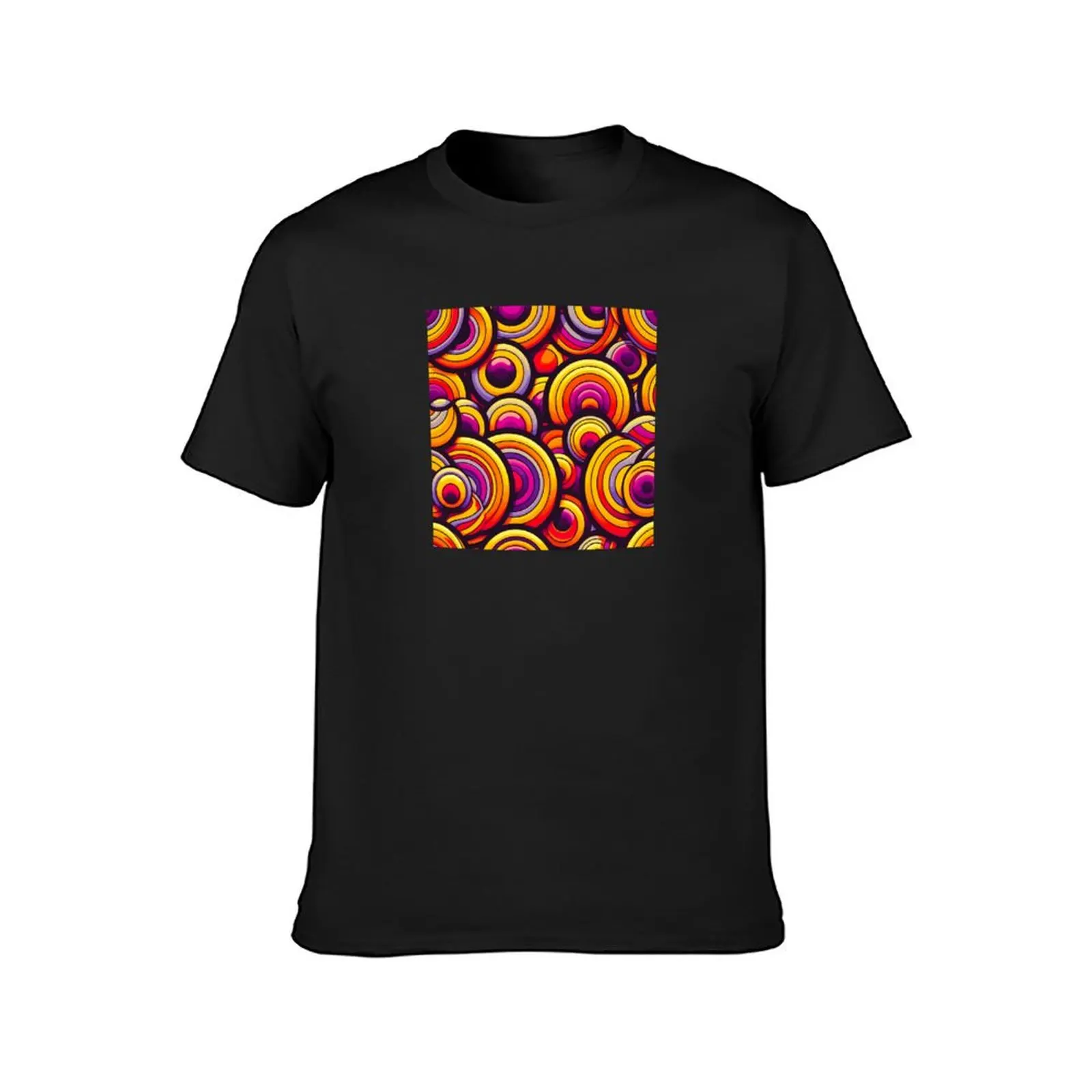 Vivid Spiral Delight - Abstract Artwork T-Shirt blanks aesthetic clothes mens t shirts pack