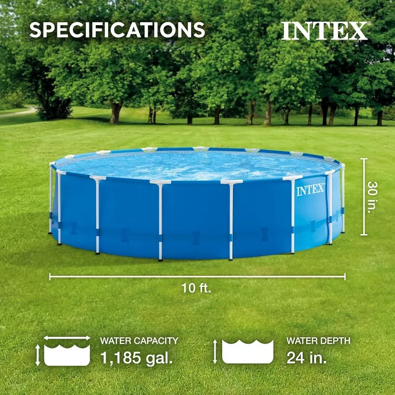 10ft Metal Frame Pool 2