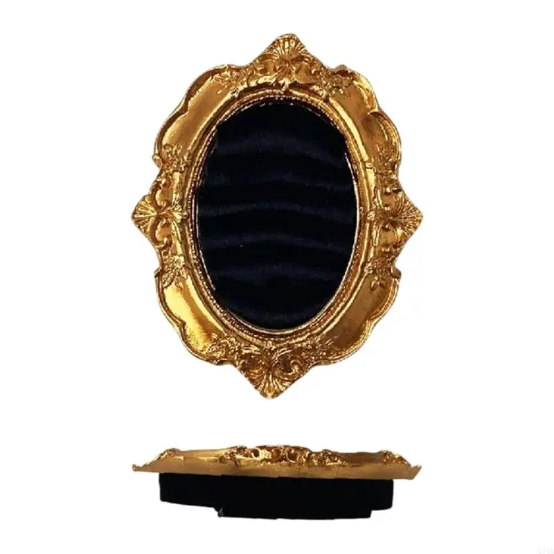  Decorative Golden Resin Frame Jewelry Holder For Home And Store Showcase