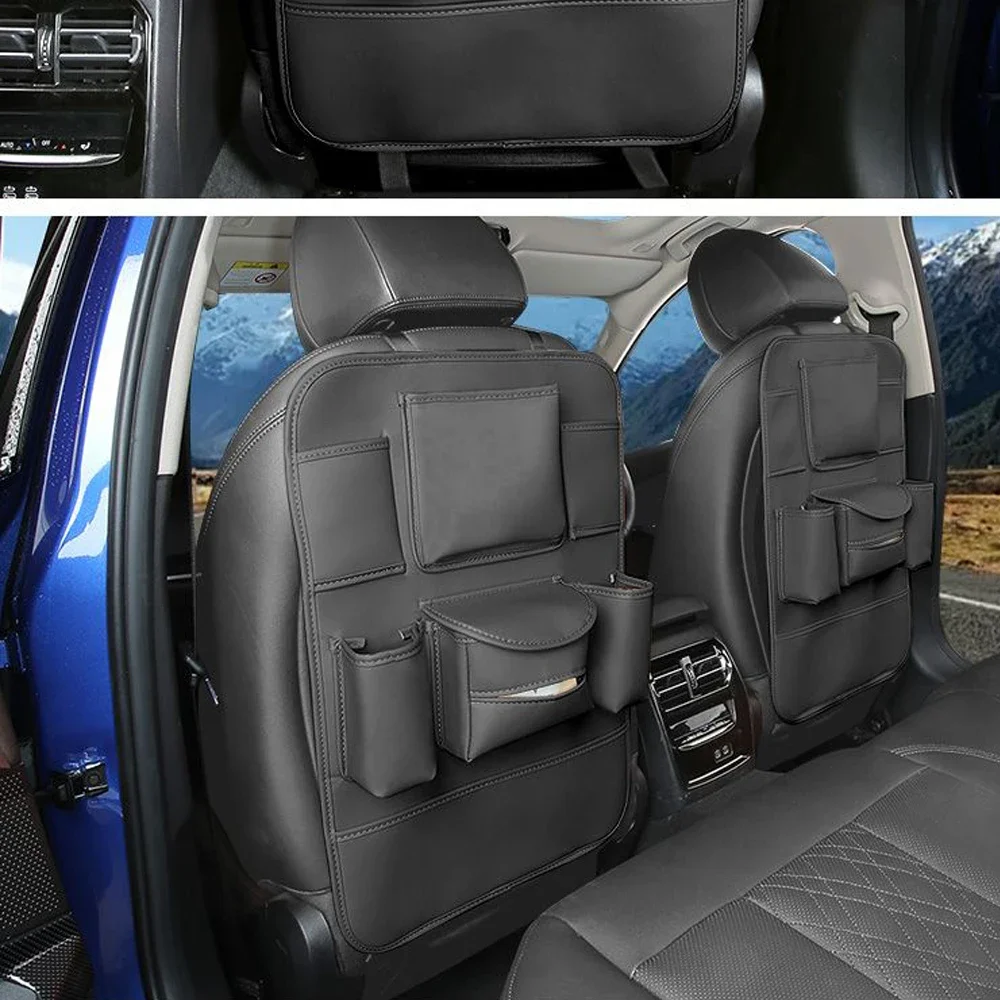 الجلود ل BYD يانغوانغ U8 U9 2025 مقعد وحدة التحكم المركزية للسيارة وضع العناصر تخزين الورق مقسم حقيبة تخزين حقيبة الكسوة