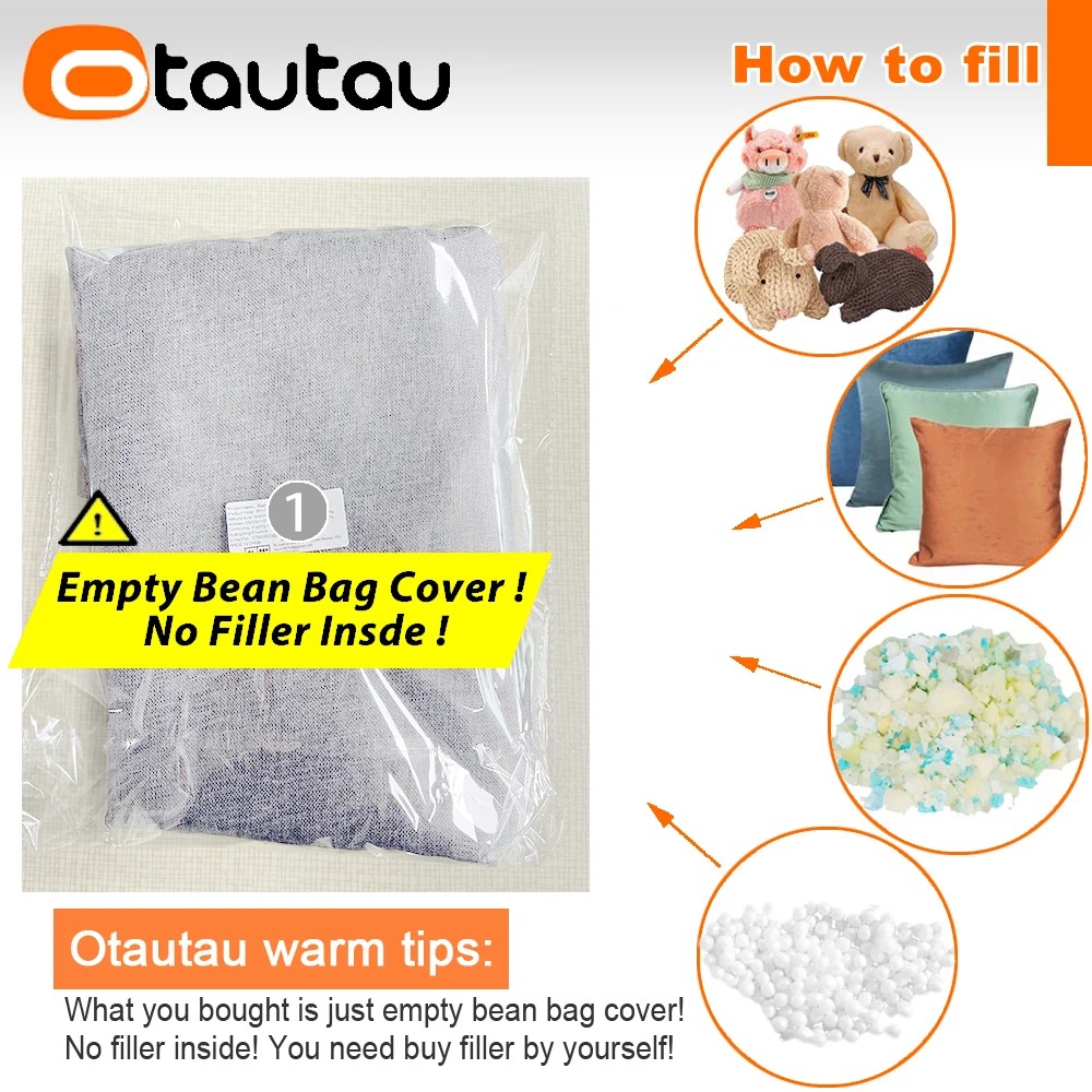 OTAUTAU Triangle Cotton Linen Cushion Cover Faux Backrest Pillowcase for Bed Sofa Chair KD001【Just Pillowcase!No Filler!】